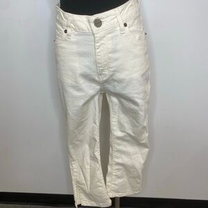 Lola Cream Ankle & Cropped Jeans